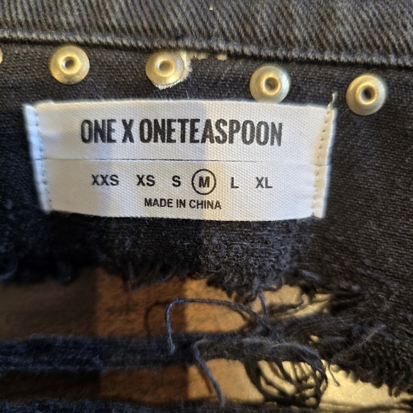 NEW ONE TEASPOON Distressed Studded Jacket - Picture 8 of 8